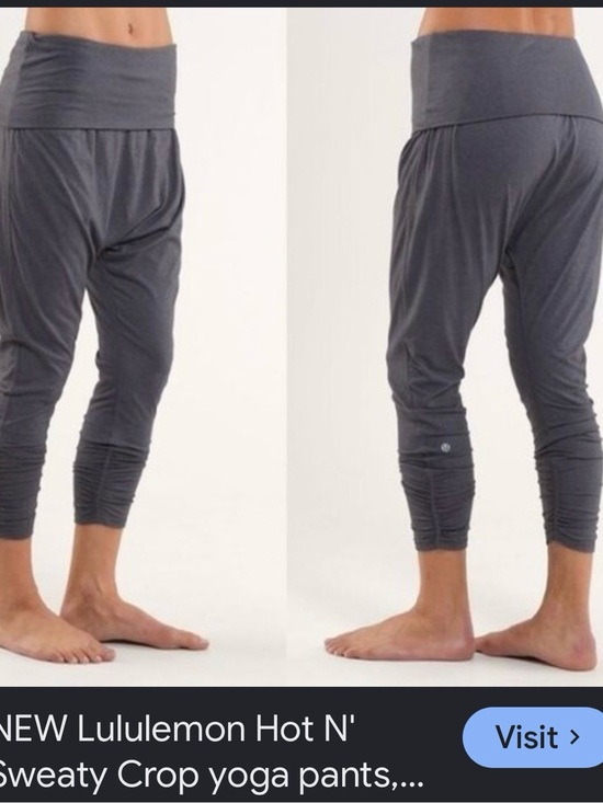 lululemon athletica Pants - Lululemon Athletica Gray Soft Drop Waist Lined w/ Shorts Pants